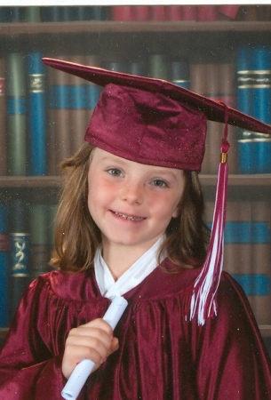 Cassidy's kindergarten graduation picture