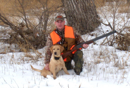 Chuck and Nanook - Phesant Hunt 2008