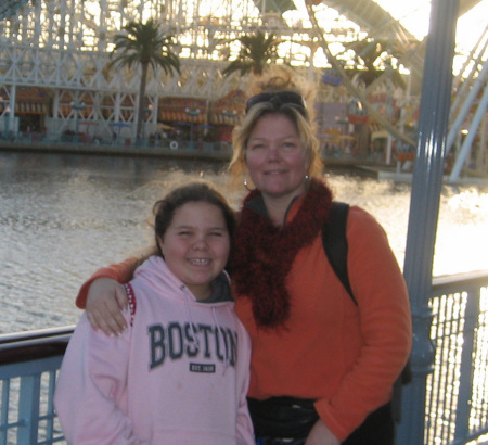 Mom and daughter at Calif Adventure, 2006