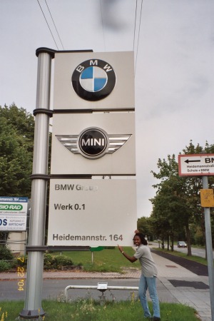 Hanging out at BMW in Munich, Germany (2004)