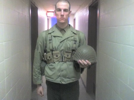 Brian in WWII uniform for Military Ball