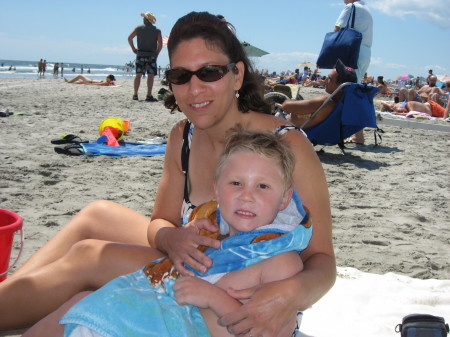My wife and Ben at Ocean City Beach