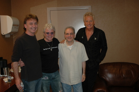 backstage with Air Supply