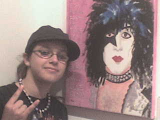 Alex at Paul Stanley art premiere