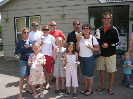 Ice Cream Outing in Port Austin Michigan