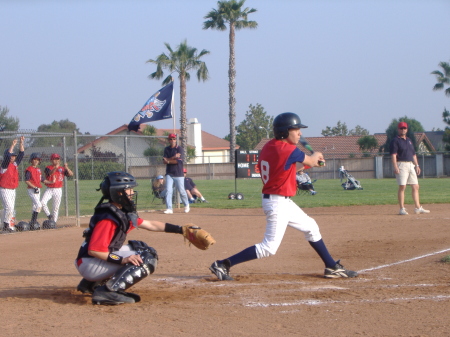 Our 7th grader the catcher!