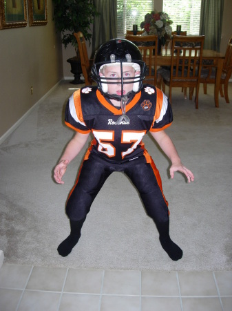My son Anthony Jr. who is 10 years old, plays for the Roseville Jr Tiger's Football- Go TIGERS!!!