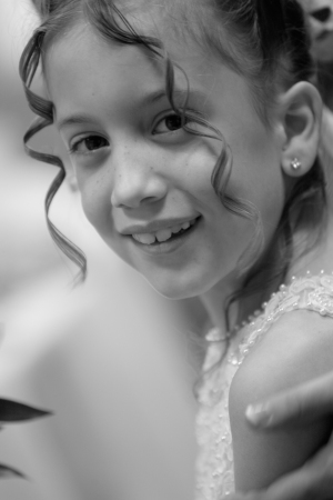 my daughter at my sisters wedding