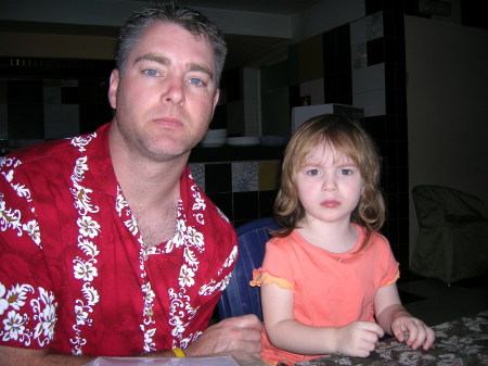 Me and Megan with our sad faces  2005