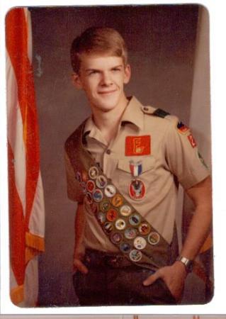 Senior Picture in Eagle Scout uniform