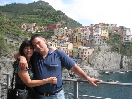 My brother Mark & I in Cinque Terre, Italy