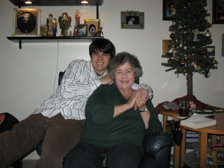 My son Zac 15 and Grammy