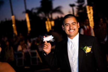 Tossing the garter