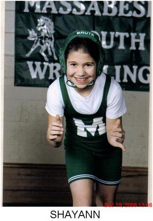 MY DAUGHTER SHAYANN WRESTLING LAST YEAR