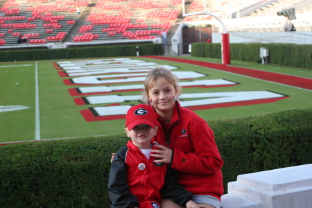 Bailey and Parker at the UGA game