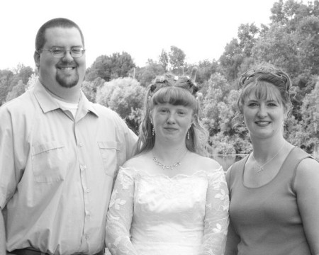 The three sibs - sister's wedding in '05