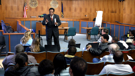 IN THE COURT ROOM