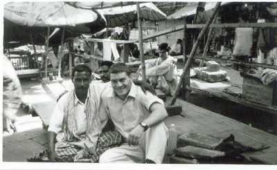 Here I am with a local I met on the Ghats in Varanasi, India