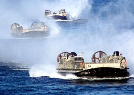 US Navy Hovercrafts