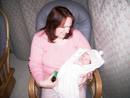 Me & my new granddaughter Brianna