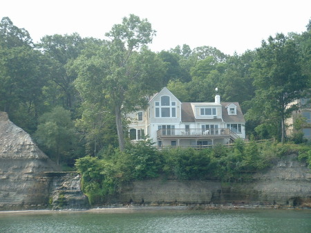 Our House in Bay Village from the Boat