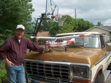 Hubby, Ralph w/his truck & RC Plane