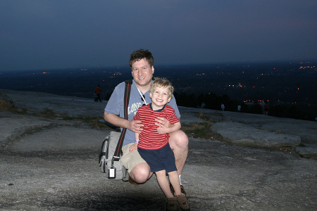 Me and Jason on Stone Mountain