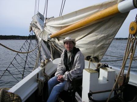 Sailing a schooner in Maine