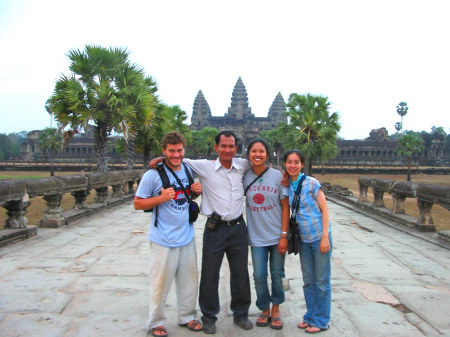Me and some friends at Angkor Wat in Cambodia