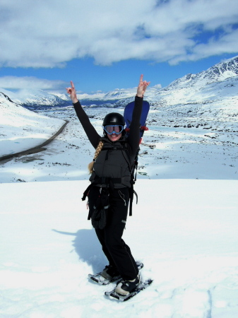 Boarding at the White Pass Summit, AK