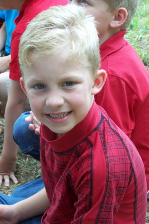 Colby at End of year picnic-New 1st Grader!