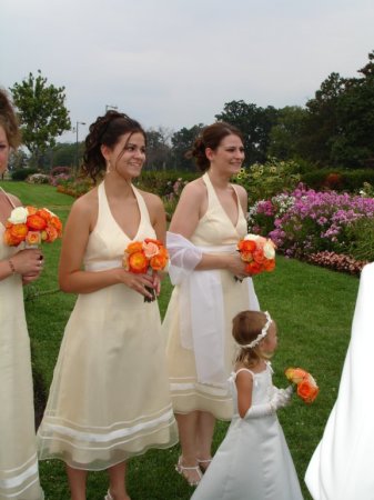 my daughter Briana (left) and niece Sarah at Ambers wedding