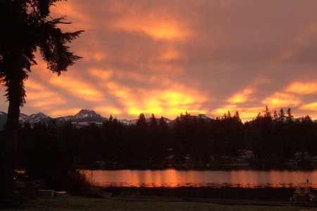 Sunrise over Lake Joy