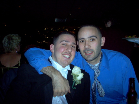 John Decotis and I at his wedding