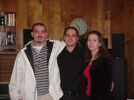 My stepson Jeremy, with my stepson Matthew and his wife Amber