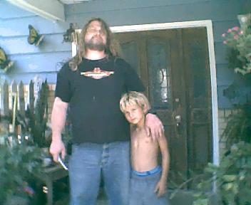 Me and Keith my youngest in 2006