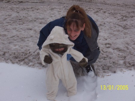 aiden's 1 st snow