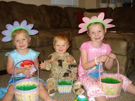 Mikayla,Brayden and Haley on Easter Sunday