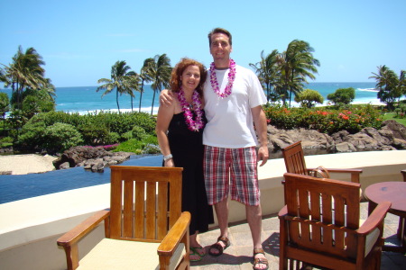 My husband Rob and I in Hawaii