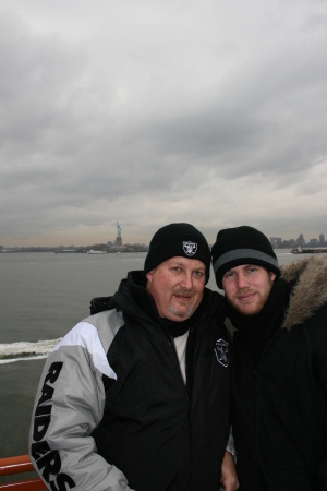 My Son and I in New York