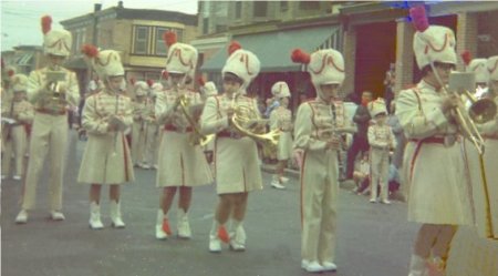 S.J.H.S. marching band Pulasky Day Parade 1968