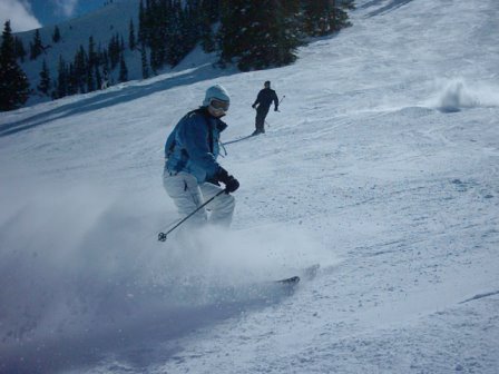 skiing.... park city, i think... maybe the canyons...