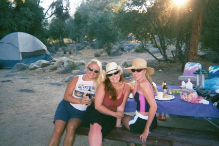 Camping with Aimee Loflin and her sister Michelle