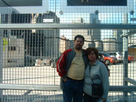 Michelle and I at World Trade Center Site