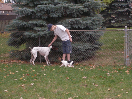 Aaron, Ruger and Bongo