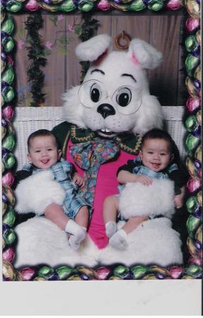 twins easter picture