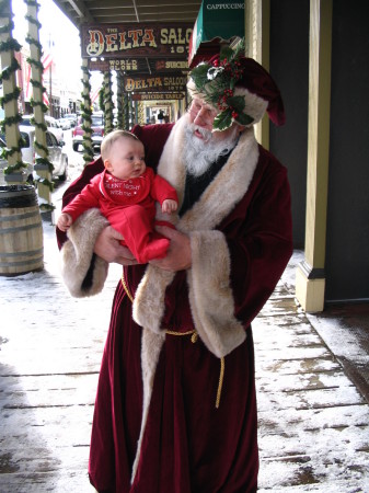 Sierra with Father Christmas