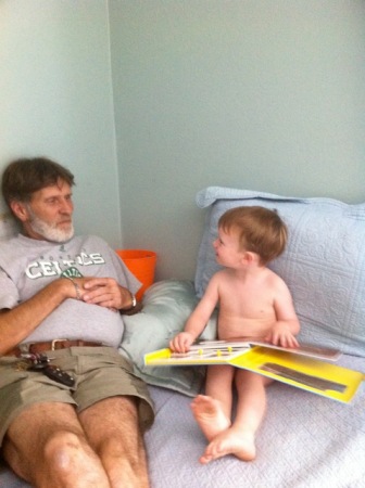 Reading to Grandpa