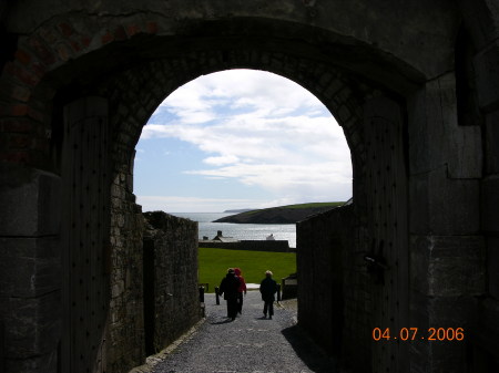 Keyhole shot through Charles Fort, Kinsale, Co Cork, Ireland