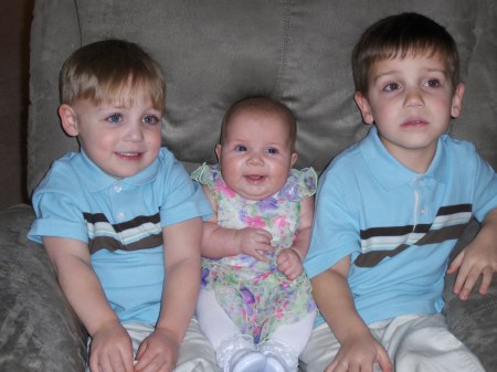 The kiddos on Easter